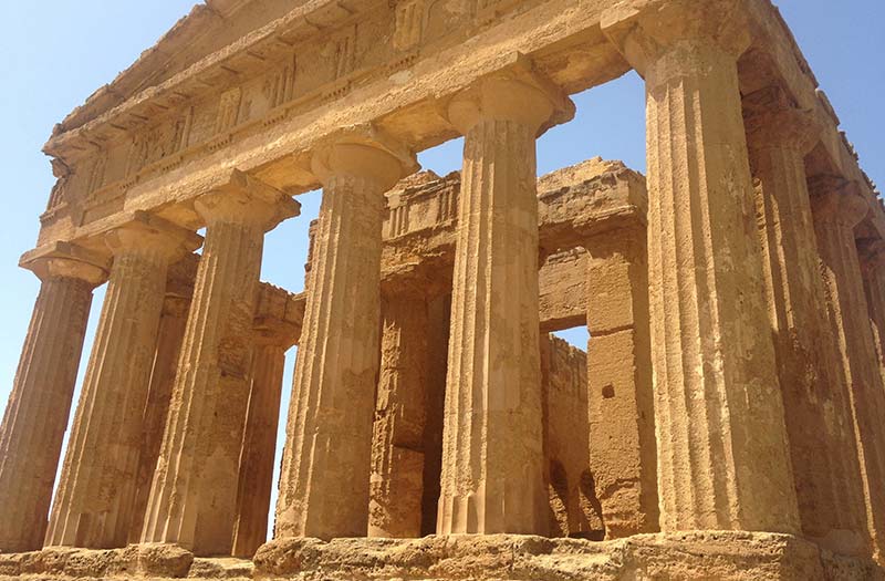 Ancient building with impressive columns