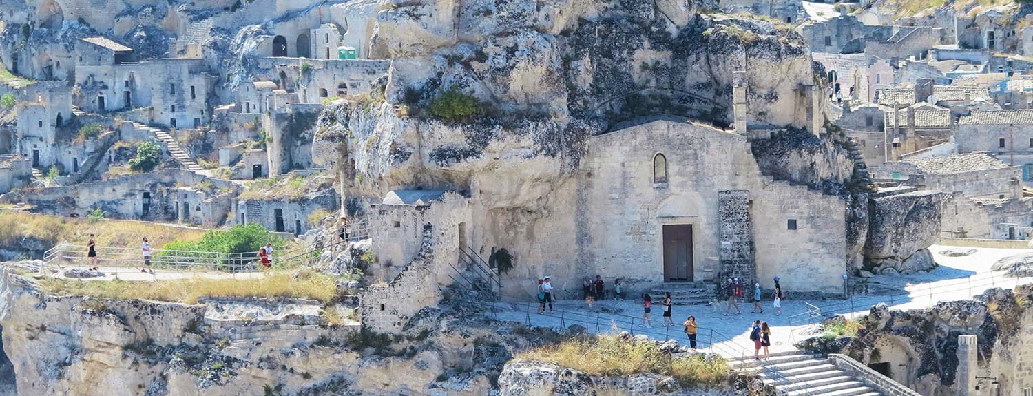 Cave dwellings in Matera